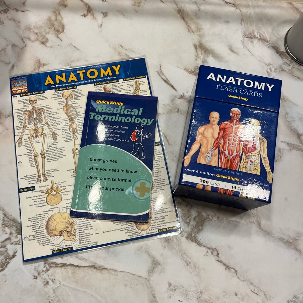 Brand new medical, nursing,anatomy study cards, medical terminology too! Easy